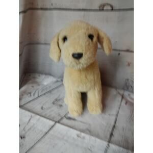 Yellow Lab Golden Retreiver Stuffed Animal Plush Realistic Eyes 12 Inches